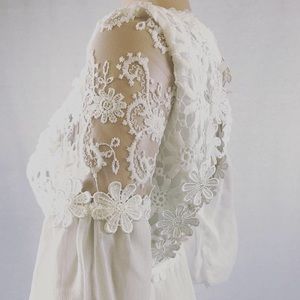 VTG 90s DEADSTOCK 1960s Bridal Mini Dress